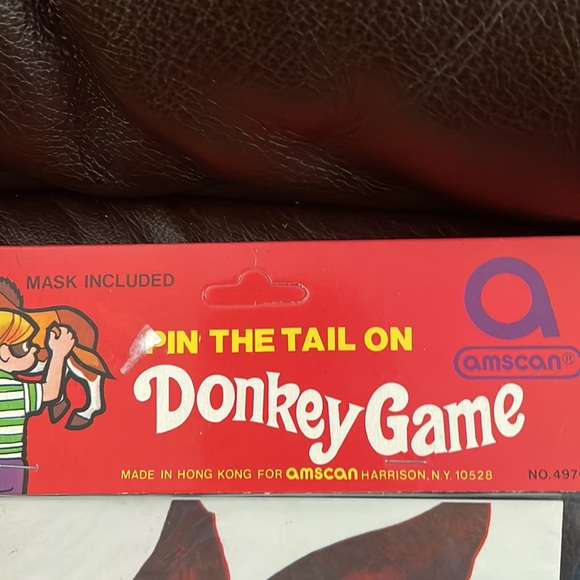 Vintage Pin the tail on the donkey game. - Picture 2 of 3